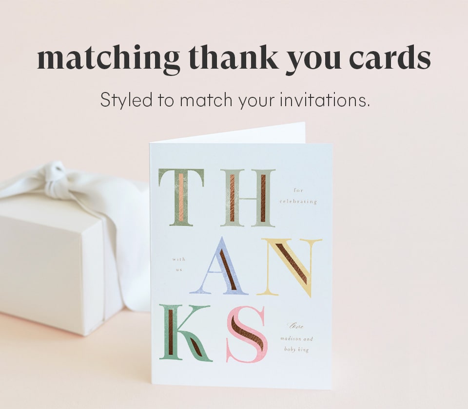 Baby Shower Thank You Cards